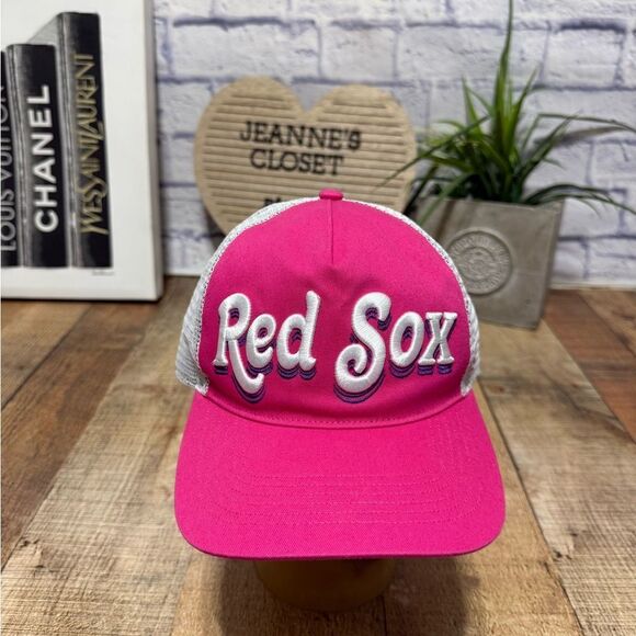Boston Red Sox Hat Cap '47 Hitch - Biloxi - Magenta Pink One Size - Picture 1 of 10